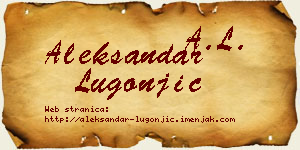 Aleksandar Lugonjić vizit kartica